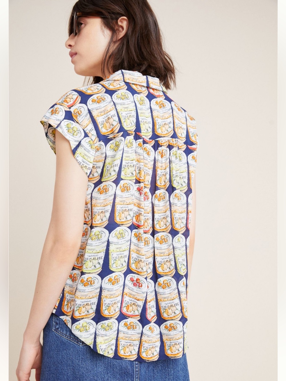 Anthropologie button down. Jelly jars. - Picture 2 of 5